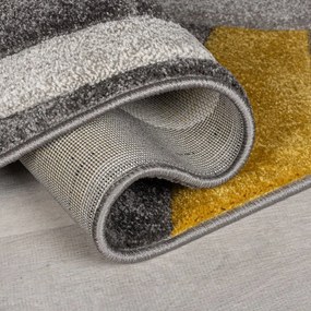 Пътека в цвят жълта охра и сиво 60x230 cm Elude Orb – Flair Rugs