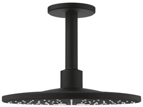 Душ пита 22124KF0 Rainshower SmartActive 310, Grohe, 14,2см, 2 струи, платнинено черно