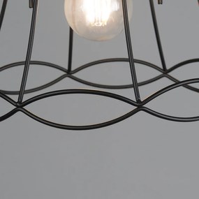 Ретро висяща лампа черна 25 см - Granny Frame