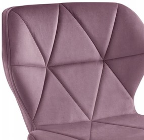 Ергономичен въртящ се офис стол - кадифе Черен