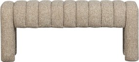 Светлокафява подплатена пейка от прежда с примки от букле Frex – WOOOD