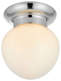 Бяло/сребристо осветително тяло за таван със стъклен абажур Ronda – Markslöjd