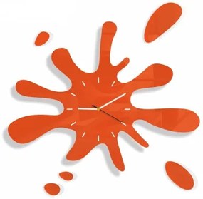 Модерен стенен часовник във формата на пръски Оранжево