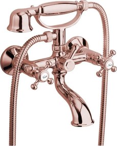 Розова стенна батерия за вана (2 изхода) Antea – Sapho