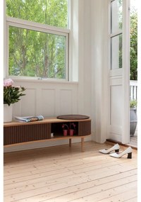 Масичка за телевизор в дъбов декор в естествено кафяво 140x40 cm Audacious - UMAGE