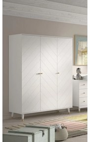 Бял детски гардероб 150x200 cm BILLY – Vipack