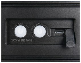 LED стенно външно осветително тяло със соларен панел (височина 6 cm) Silves – Trio