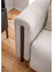 Бежов сгъваем/с място за съхранение диван от прежда с примки от букле 244 cm Arcadova – ELTAP