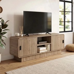 ТВ шкаф Rovel TopMebel от меламин в цвят сепет дъб 140.3x39x50cm