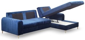 Ъглов диван Monte-Син