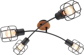 Globo 54037-4D - Полилей WILLA за повърхностен монтаж, 4xE27/40W/230V