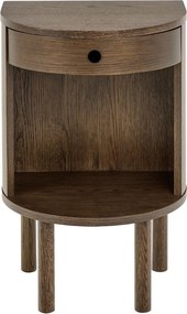 Нощно шкафче от декор от дъб в тъмно естествен цвят Paron – Actona