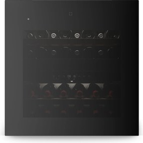 Klarstein Velaire вграден охладител за вино, Модерен, елегантен, UV защита, Двузонов, 36 бутилки