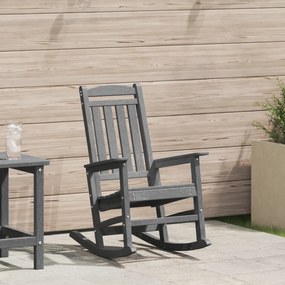 Sonata H Градински люлеещ се стол Светло сив 70x92x108 см HDPE
