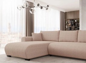 Ъглов диван Merkos I-Светло кафяво