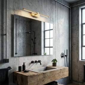 LED аплик за баня APP1893-1W 60 cm BRUSH GOLD
