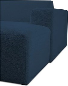 Тъмносин модулен диван от букле (десен ъгъл) Roxy – Scandic