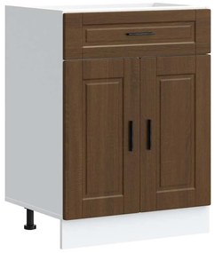 853974 vidaXL Кухненски шкаф Porto, кафяв дъб, инженерно дърво