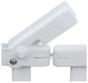 Бяло сгъваемо легло на колела 60x120 cm Fold up - Roba