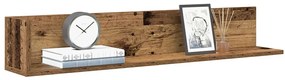 860047 vidaXL Стенни рафтове 2 бр старо дърво 100x16,5x16,5см инженерно дърво