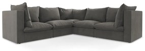 Тъмносив ъглов диван Manao – Makamii