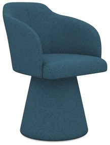 Син тапициран трапезен стол Kanoa – Makamii