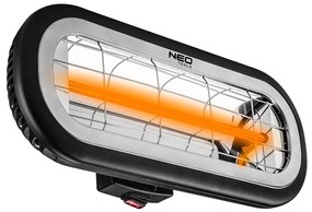 Радиационен нагревателен елемент 2000 W, IP65, нагревателен елемент с ниска яркост в цвят кехлибар 90-032