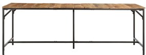373608 vidaXL Трапезна маса, 220x90x75 cм, мангово грубо дърво масив