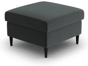 Тъмносива кадифена табуретка Kyoto – Cosmopolitan Design