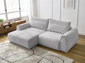 Светлосив ъглов диван Aden – Bobochic Paris