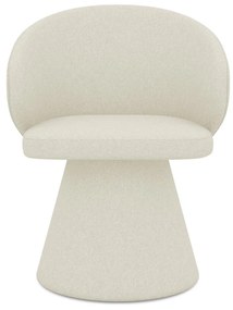 Кремав тапициран трапезен стол Uala – Makamii