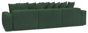 Зелен ъглов диван от рипсено кадифе Voltaire – Bobochic Paris