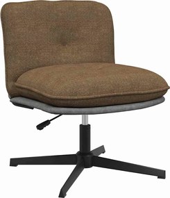 4105395 vidaXL Въртящ се офис стол, таупе, текстил