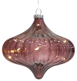 Светла декорация в цвят бордо ø 11 cm Dina - Sirius