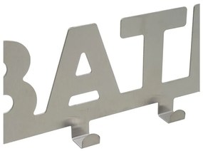 Матово сребро метален стелаж за врата 32 cm Bath – Casa Selección