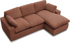 Оранжев ъглов диван от рипсено кадифе Belair – Bobochic Paris