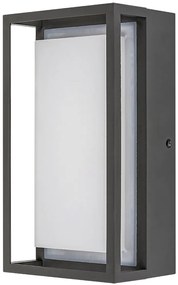 RABALUX 7109 Mendoza, външна LED стенна лампа, антрацит алуминиева основа с опалов пластмасов капак, LED 6,5W 550lm, 3000K, 12x2