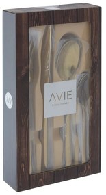 Комплект от 16 прибори за хранене от неръждаема стомана Glow Avie - Premier Housewares