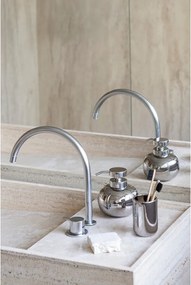 Керамичен диспенсер за сапун в сребрист цвят 200 ml Lotus – Mette Ditmer Denmark