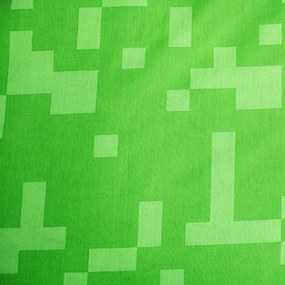 Зелено-синьо единично памучно детско спално бельо 140x200 cm Minecraft "Sssleep Tight" – Jerry Fabrics