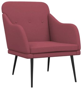 351477 vidaXL Кресло, виненочервено, 63x76x80 см, текстил