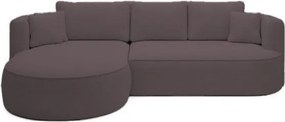 Ъглов диван Айрис Мини-кафяв-ляв