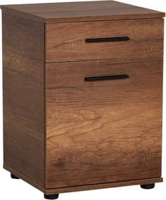 Trendline нощен шкаф в орехов цвят 40x39x57см.