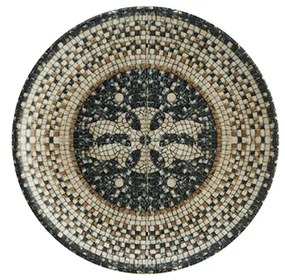 Bonna - Порцеланова чиния 19см-MESOPOTAMIA MOSAIC BLACK-(S-MT-MZPMB GRM 19DZ)(ß)