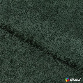 Зелен сгъваем/с място за съхранение ъглов диван от прежда с примки от букле (десен ъгъл) Felro – ELTAP