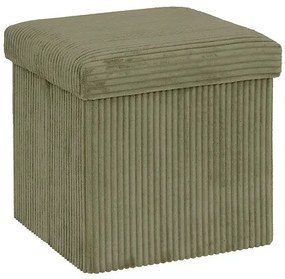 Пуф със съхранение atmosphera Arum, Рипсено кадифе, Сгъваем, 38x38 cm - Каки