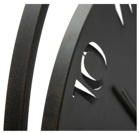 Черен стенен часовник Circle, ⌀ 60 cm - Mauro Ferretti