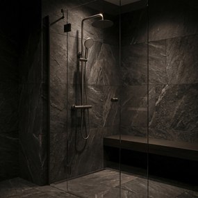 Душ комплект без чучур с термостат Rea Lungo Titan