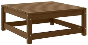 805673 vidaXL Градинска табуретка, 70x70x30 см, меденокафява, бор масив