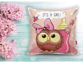 Детска калъфка за възглавница 43x43 cm Girl Owl – Mila Home